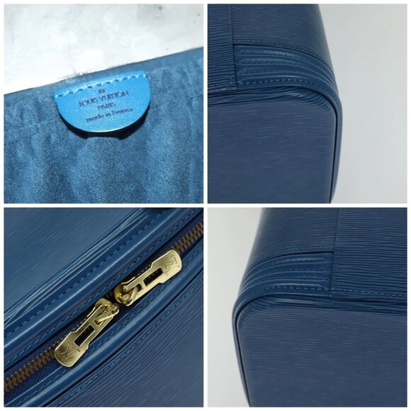 LOUIS VUITTON Epi Nice Hand Bag 2way Toledo Blue - Picture 12 of 15